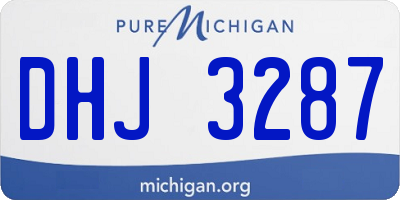 MI license plate DHJ3287