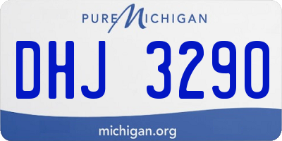 MI license plate DHJ3290