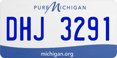 MI license plate DHJ3291