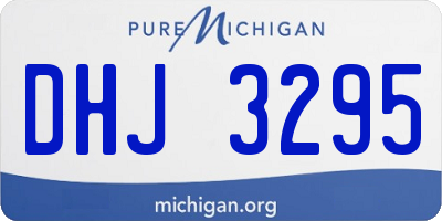 MI license plate DHJ3295