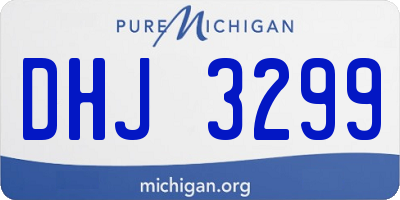 MI license plate DHJ3299