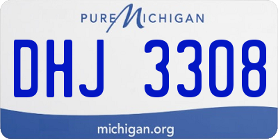 MI license plate DHJ3308