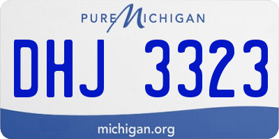 MI license plate DHJ3323