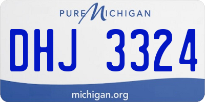 MI license plate DHJ3324