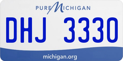 MI license plate DHJ3330