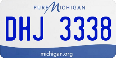 MI license plate DHJ3338