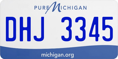 MI license plate DHJ3345