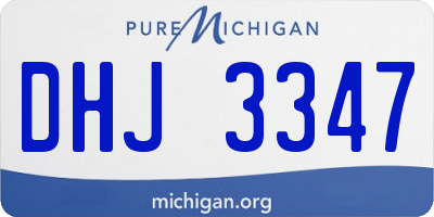 MI license plate DHJ3347
