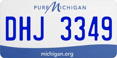 MI license plate DHJ3349