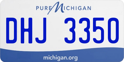 MI license plate DHJ3350