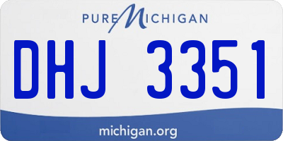 MI license plate DHJ3351