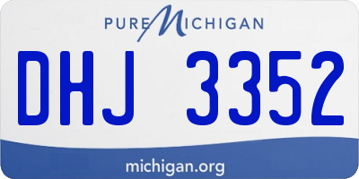 MI license plate DHJ3352