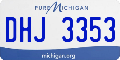 MI license plate DHJ3353
