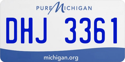 MI license plate DHJ3361