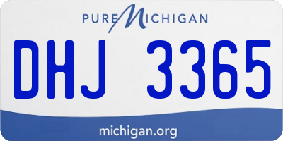 MI license plate DHJ3365