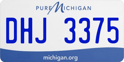 MI license plate DHJ3375
