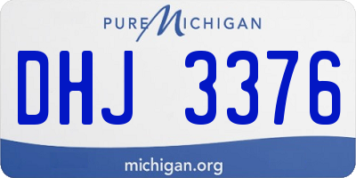 MI license plate DHJ3376