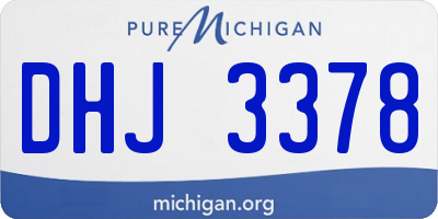 MI license plate DHJ3378