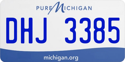 MI license plate DHJ3385