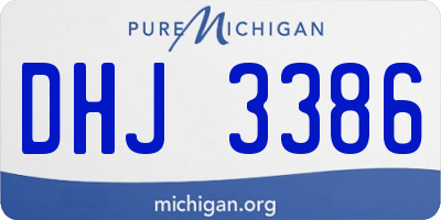 MI license plate DHJ3386