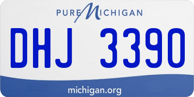 MI license plate DHJ3390