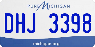 MI license plate DHJ3398