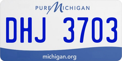 MI license plate DHJ3703