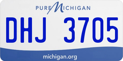 MI license plate DHJ3705
