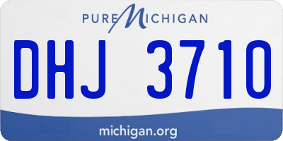 MI license plate DHJ3710