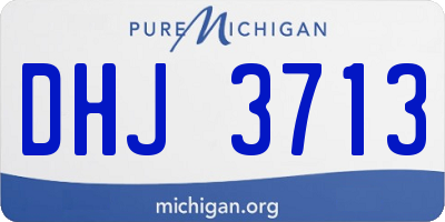 MI license plate DHJ3713