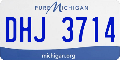 MI license plate DHJ3714