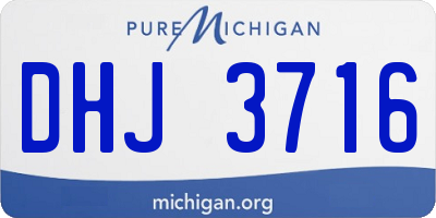 MI license plate DHJ3716