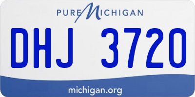 MI license plate DHJ3720