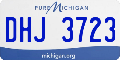 MI license plate DHJ3723