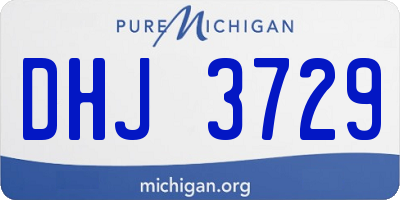 MI license plate DHJ3729