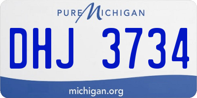 MI license plate DHJ3734