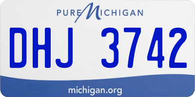 MI license plate DHJ3742