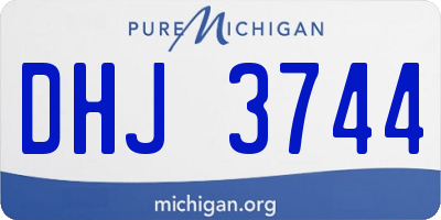MI license plate DHJ3744