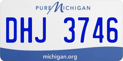 MI license plate DHJ3746