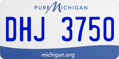 MI license plate DHJ3750