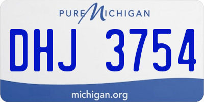 MI license plate DHJ3754