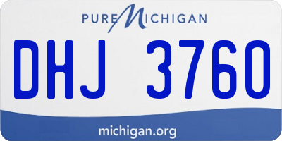 MI license plate DHJ3760