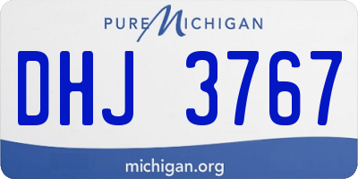 MI license plate DHJ3767