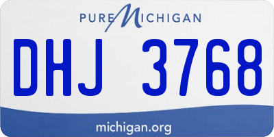 MI license plate DHJ3768