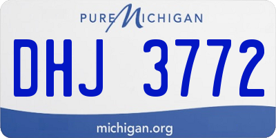 MI license plate DHJ3772