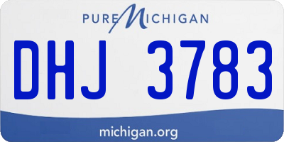 MI license plate DHJ3783