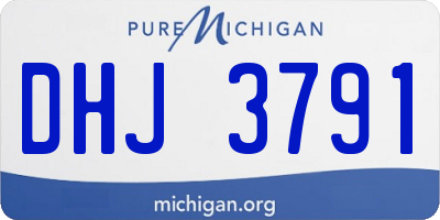 MI license plate DHJ3791