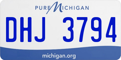 MI license plate DHJ3794