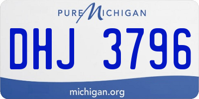 MI license plate DHJ3796