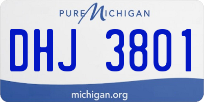 MI license plate DHJ3801